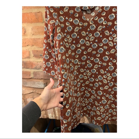 Mango 70s Style Floral Mini Dress - Picture 3 of 6